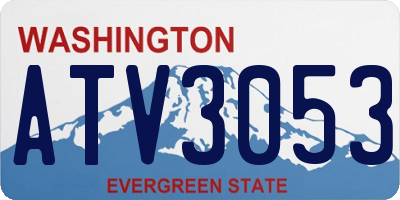 WA license plate ATV3053