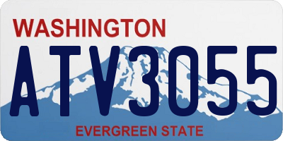 WA license plate ATV3055