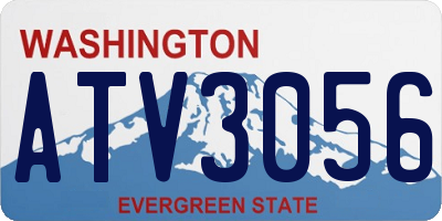 WA license plate ATV3056