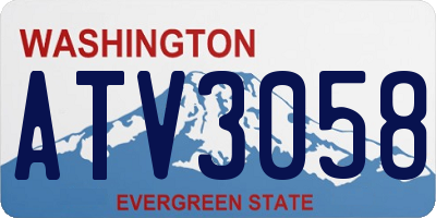 WA license plate ATV3058