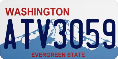 WA license plate ATV3059