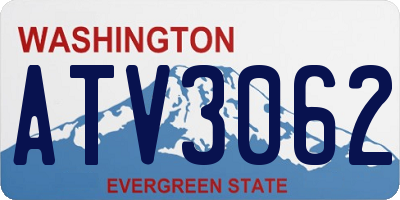 WA license plate ATV3062