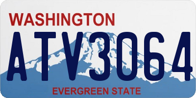 WA license plate ATV3064