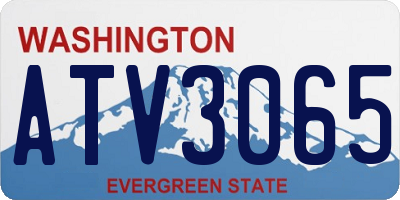 WA license plate ATV3065