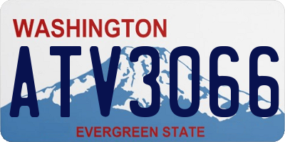 WA license plate ATV3066