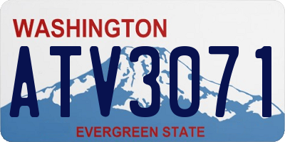 WA license plate ATV3071