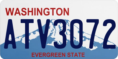 WA license plate ATV3072