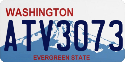 WA license plate ATV3073