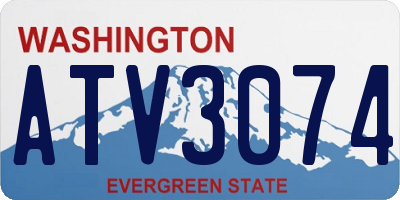 WA license plate ATV3074