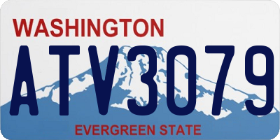 WA license plate ATV3079