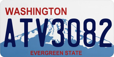 WA license plate ATV3082