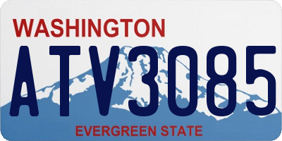 WA license plate ATV3085