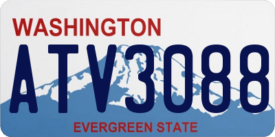 WA license plate ATV3088