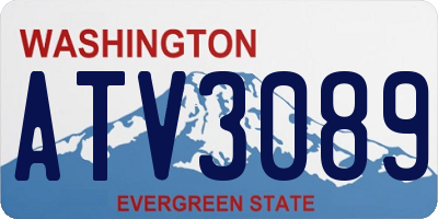 WA license plate ATV3089