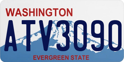 WA license plate ATV3090