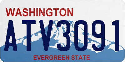 WA license plate ATV3091