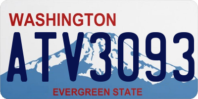 WA license plate ATV3093
