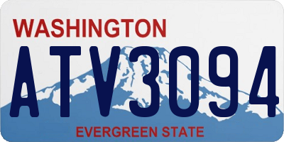 WA license plate ATV3094