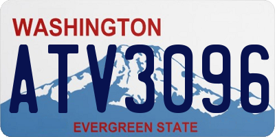 WA license plate ATV3096