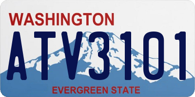 WA license plate ATV3101