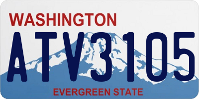 WA license plate ATV3105