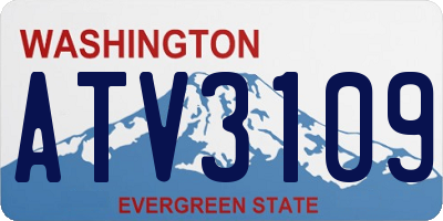 WA license plate ATV3109