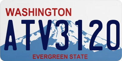WA license plate ATV3120