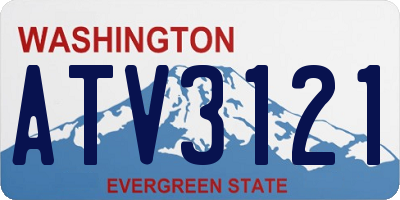 WA license plate ATV3121