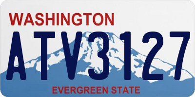 WA license plate ATV3127