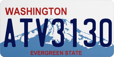 WA license plate ATV3130