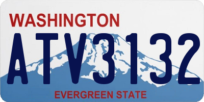 WA license plate ATV3132