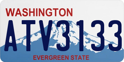WA license plate ATV3133