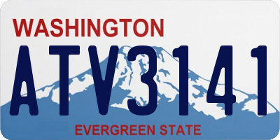 WA license plate ATV3141