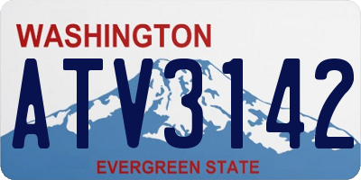 WA license plate ATV3142