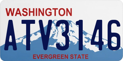 WA license plate ATV3146