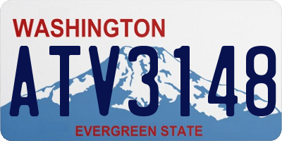 WA license plate ATV3148