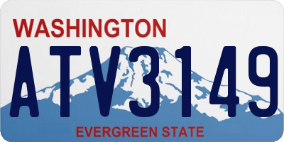 WA license plate ATV3149