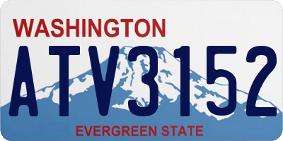 WA license plate ATV3152