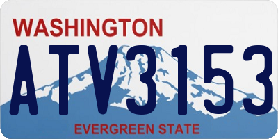 WA license plate ATV3153