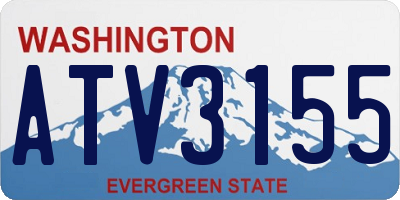 WA license plate ATV3155