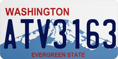 WA license plate ATV3163