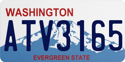 WA license plate ATV3165
