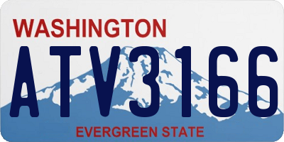 WA license plate ATV3166