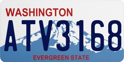 WA license plate ATV3168