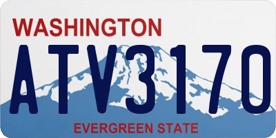 WA license plate ATV3170