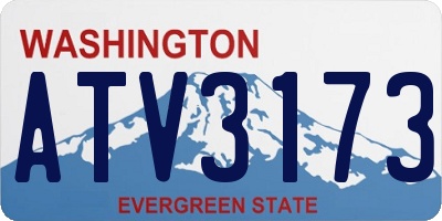 WA license plate ATV3173
