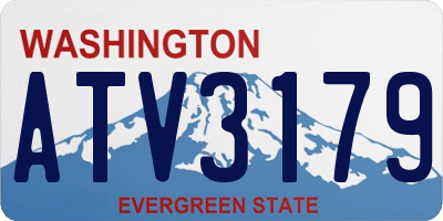 WA license plate ATV3179