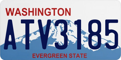 WA license plate ATV3185