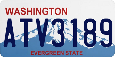 WA license plate ATV3189