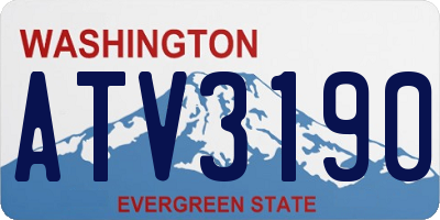 WA license plate ATV3190